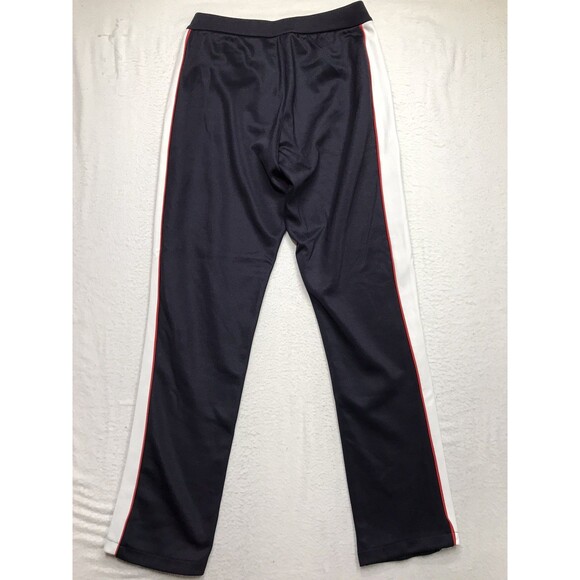 NWT RON DORFF Track Pants Men M (32x32) Navy Blue White Racing Stripe Zip Fly - Picture 2 of 16